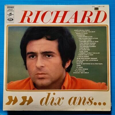 RICHARD ANTHONY,Dix ans,great FRENCH Original DOUBLE LP.France Pop.STEREO