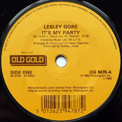 Lesley Gore - It's My Party / Maybe I Know (Vinyl)