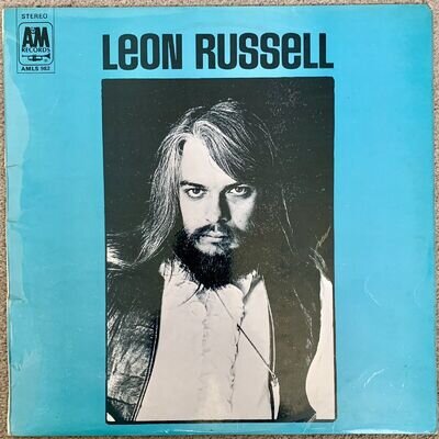 Leon Russell, Rare 1970 UK 1st Press Self Titled LP. Ex/Ex, A-1/B-1 A&M Records