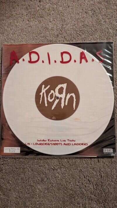 Korn A.D.I.D.A.S. - White Vinyl UK 10" vinyl single record 664204-0 EPIC 1997