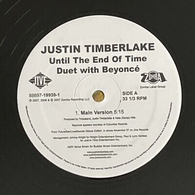 Justin Timberlake / Beyoncé - Until The End Of Time - 12" MINT BLACK VINYL(2007)