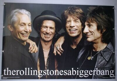 Rolling Stones Poster Vintage Original Officially Licensed A Bigger Band 2005