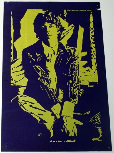 Rolling Stones Mick Jagger Poster Original Vintage Impact Printing Windsor 1969