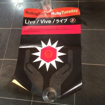 Rare Rolling Stones Ruby Tuesday live release poster