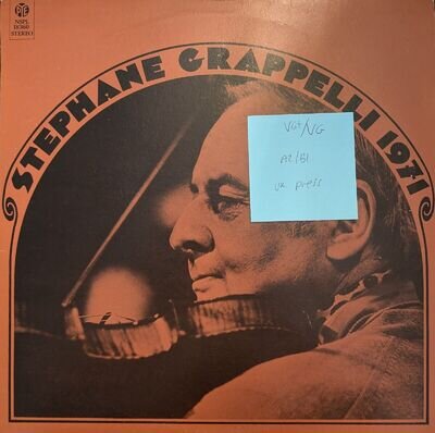 Stephane Grappelli Vinyl Record VG+/VG NSPL18360 1971