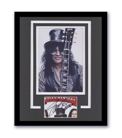 Slash Guns N' Roses GNR Autograph Signed 11x14 Framed Photo Display ACOA