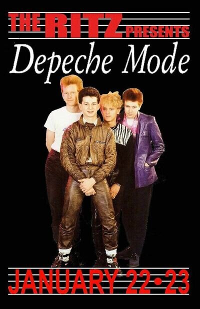 DEPECHE MODE REPLICA 1982 CONCERT POSTER