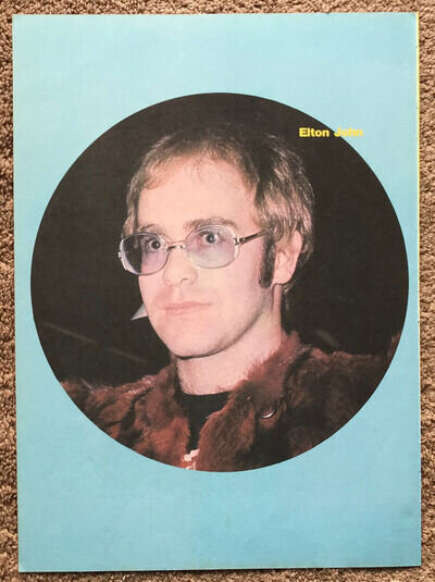 ELTON JOHN - 1973 Full page UK magazine annual poster