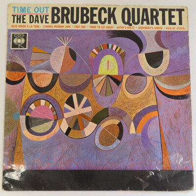 VINTAGE CBS THE DAVE BRUBECK QUARTET TIME OUT 12" VINYL CL 1397 1959