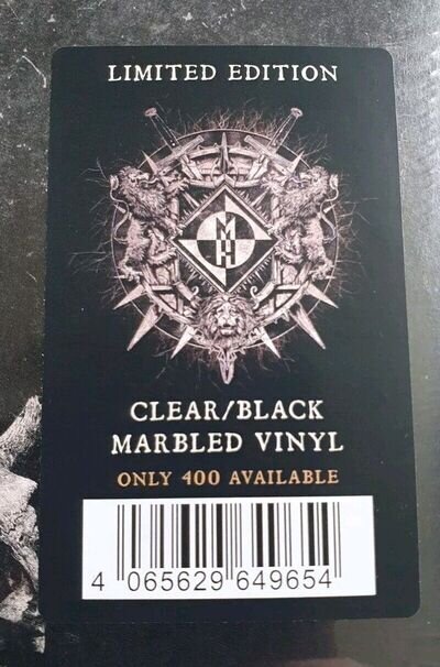 Machine Head: of Kingdom and Crown Clear/Black Marbled Vinyl. Ltd 400 Mint,