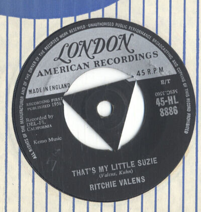 RITCHIE VALENS - THAT'S MY LITTLE SUZIE - 7" VINYL SINGLE