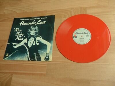 AMANDA LEAR - RUN BABY RUN (VERY RARE LTD EDITION RED VINYL 12" VINYL SINGLE)