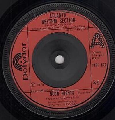 Atlanta Rhythm Section Neon Nights 7" vinyl UK Polydor 1976 B/w don't miss the