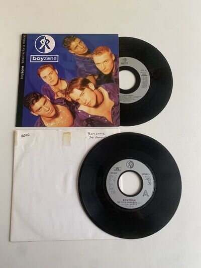 2 X Boyzone Vinyl 7” Single Jukebox Records Love Me Reason So Good