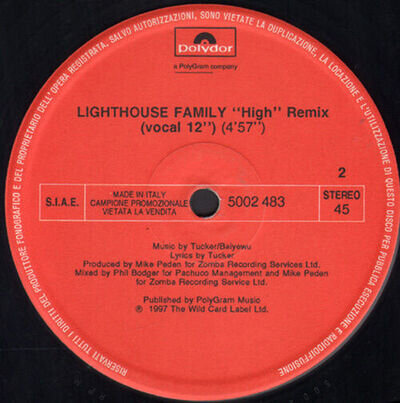 Boyzone/LIGHTHOUSE FAMILY - All That I Need Rmx / High Rmx - Polydor - 5002483