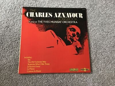 Charles Aznavour Songbook- Yves Munday Orchestra 12” Vinyl LP Album Record 1975