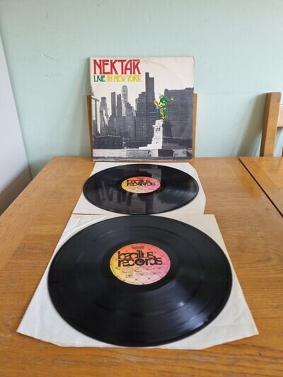 NEKTAR "LIVE IN NEW YORK" LPX2 1977 BELLAPHON BLS-5557 GF