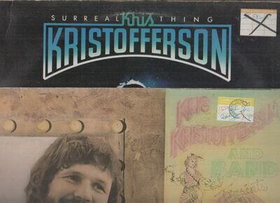 KRIS KRISTOFFERSON Surreal Thing / Spooky Lady's Sideshow 2 x Vinyl LP Records