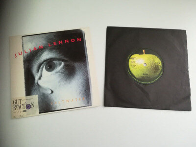 John Lennon - Imagine 7" + Julian Lennon - Saltwater 7" vinyl, Apple Label