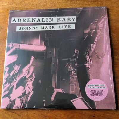 Johnny Marr Adrenalin Baby Double Pink & Black Splatter Vinyl LP *New* Sealed