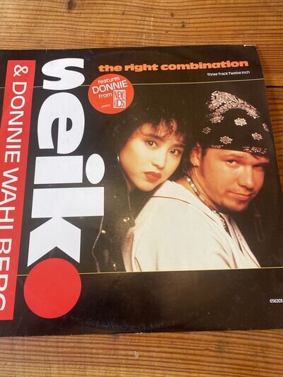 Seiko Matsuda And Donne Wahlberg - The Right Combination - Rare 12’ Vinyl Single