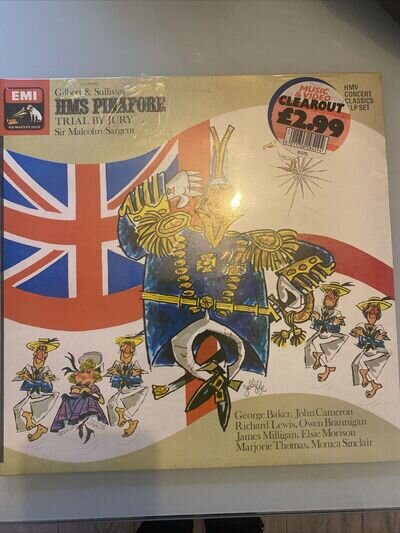 HMS Pinafore & Trial By Jury Quality Vinyls EMI Gilbert & Sullivan Concert New!!