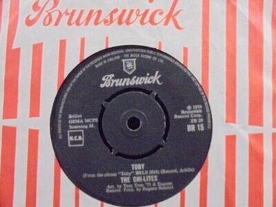 THE CHI-LITES " TOBY " UK BRUNSWICK 7" EX+ COND.IN Or.SL.