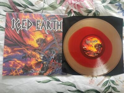 ICED EARTH THE DARK SAGA 12"RED IN BEER VINYL RECORD NEW UNPLAYED