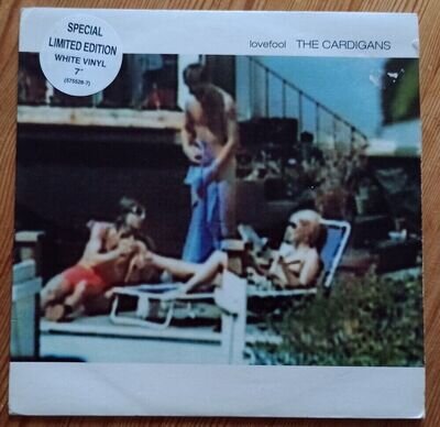 The Cardigans : Lovefool - UK ltd white vinyl 7" Stockholm Records 1996