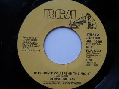 Ronnie Milsap Why Don't You Spend The Night 7" RCA JH11909 EX 1979 US pressing,