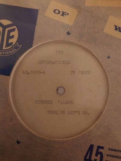 Ritchie Valens - Come On Let's Go - UK Pye Test Pressing / Promo ULTRA RARE