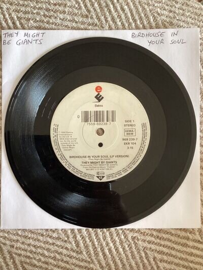 They Might Be Giants - Birdhouse In Your Soul/ Hot Cha 7" Single Record Vinyl