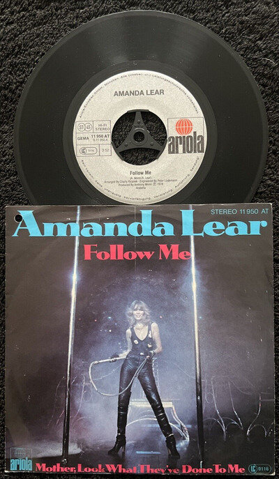 Amanda Lear – Follow Me (CHANEL ADVERT) 7'' Vinyl IMPORT 1978 TESTED EX VIDEO