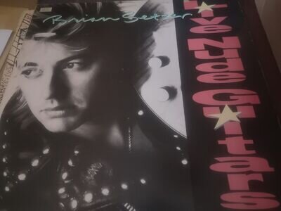 Brian Setzer - Live Nude Guitars - UK Press - EMI-Manhattan 1988 - (NM / NM)