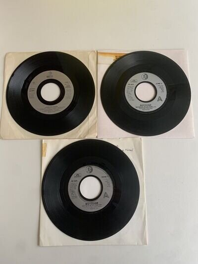 3 X Boyzone Vinyl 7” Single Jukebox Records Love Me Reason So Good Coming Home