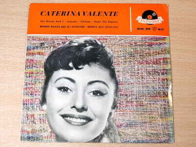 EX/EX !! Caterina Valente/Self Titled/1958 Polydor 7" Single EP/German Issue