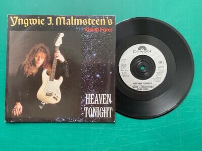 Yngwie J. Malmsteen's Rising Force - Heaven Tonight 7" - 1988 Polydor