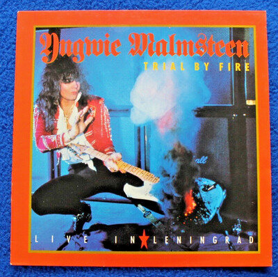 Yngwie Malmsteen Trial by Fire Live LP 1989 UK Polydor N/M Cond