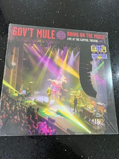 Gov't Mule Bring on the Music Live - Purple Yellow Striped COLOURED LP SEALED