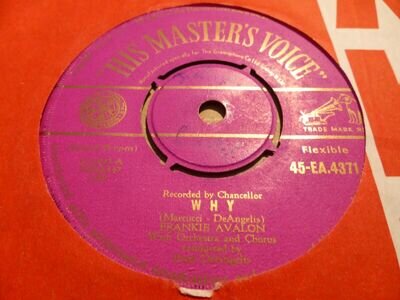 FRANKIE AVALON WHY 1960 HMV (AUSTRALIA) 45-EA.4371 VERY GOOD