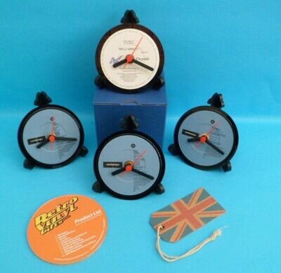 *new* Milli Vanilli 4" DESK CLOCKS Actual Vinyl singles (Centres) Great Gift