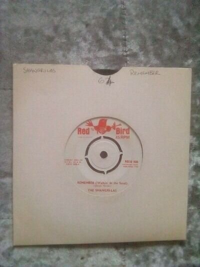 The Shangri-las - Remember (Walkin' In The Sand) 45rpm 7" Vinyl Single