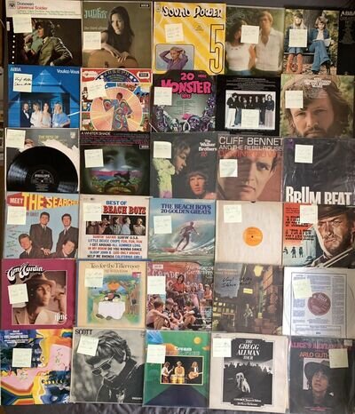 Job Lot 30 x 60's/70's Rock Psych 12" Vinyl LP's Bowie Cream Kinks Scott Walker