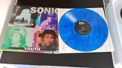 SONIC YOUTH EXPERIMENTAL JET SET, TRASH AND NO STAR, Blue Translucent VINYL DGC