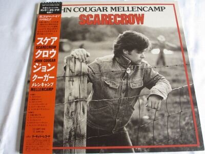 John Mellencamp-Scarecrow-Vinyl LP-Japan with OBI-Near Mint GREAT COPY