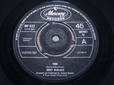 JERRY WALLACE ~ Time ~ MINT ~ MERCURY MF 853 ~ Soul Popcorn Midtempo Dancer / Mi