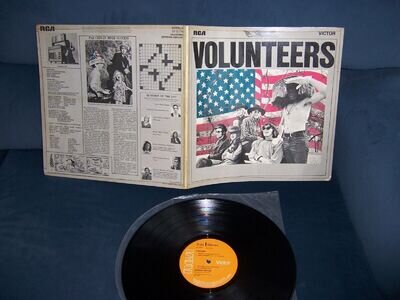 JEFFERSON AIRPLANE VOLUNTEERS 33 rpm LP 1970 orange RCA Records Gate sleeve