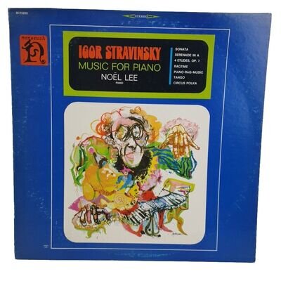 Igor Stravinsky Music For Piano Noel Lee H-71212 Nonesuch 1968 US Album Vinyl LP