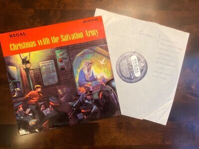 Salvation Army Christmas Vintage Vinyl EMI Quality 1960's 12" Regal Record