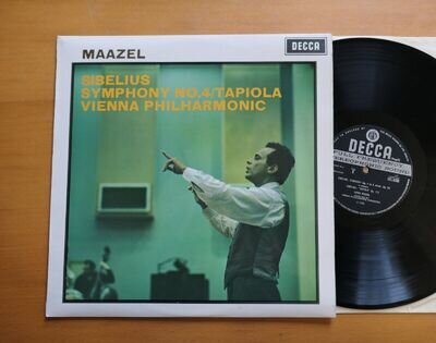 SXL 6365 WB Sibelius Symphony 4 Tapiola Lorin Maazel Decca ED3 Wideband NM